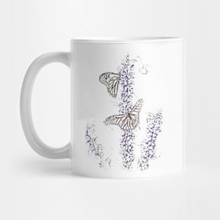 Butterfies on Lavender Mug